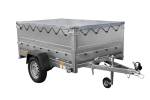 Leichtanhänger auf Blattfedern 200×125 UNITRAILER GARDEN 201/R KIPP mit BIS-Seiten, H-0-Rahmen und grauer Plane-Neu – Bild 5
