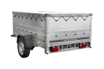 Leichtanhänger auf Blattfedern 200×125 UNITRAILER GARDEN 201/R KIPP mit BIS-Seiten, H-0-Rahmen und grauer Plane-Neu – Bild 11