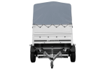 Leichtanhänger auf Blattfedern 200×125 UNITRAILER GARDEN 201/R KIPP mit BIS-Seiten, H-800-Rahmen und grauer Plane-Neu – Bild 5