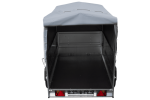 Leichtanhänger auf Blattfedern 200×125 UNITRAILER GARDEN 201/R KIPP mit BIS-Seiten, H-800-Rahmen und grauer Plane-Neu – Bild 12