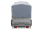Leichtanhänger auf Blattfedern 200×125 UNITRAILER GARDEN 201/R KIPP mit BIS-Seiten, H-800-Rahmen und grauer Plane-Neu – Bild 8
