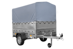 Leichtanhänger auf Blattfedern 200×125 UNITRAILER GARDEN 201/R KIPP mit BIS-Seiten, H-800-Rahmen und grauer Plane-Neu – Bild 13