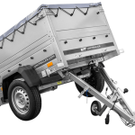 Neu Anhänger GARDEN TRAILER 150 KIPP mit zusätzlichen Bordwänden, Stützrad und Flachplane-Neu