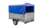PKW-Anhänger 230×125 UNITRAILER GARDEN 230 FD mit BIS-Bordwänden, H-800-Gestell und blauer Plane-Neu – Bild 8