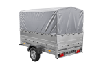 PKW-Anhänger 230×125 UNITRAILER GARDEN 230 FD mit BIS-Seiten, H-800-Gestell und grauer Plane-Neu – Bild 6