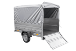 PKW-Anhänger 230×125 UNITRAILER GARDEN 230 FD mit BIS-Seiten, H-800-Gestell und grauer Plane-Neu – Bild 8