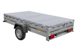 PKW Anhänger 264×150 UNITRAILER GARDEN 265 KIPP mit Flachplanenträger und grauer Plane-Neu – Bild 11