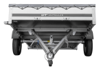 PKW Anhänger 264×150 UNITRAILER GARDEN 265 KIPP mit Flachplanenträger und grauer Plane-Neu – Bild 6