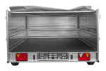 PKW-Anhänger 264×150 UNITRAILER GARDEN 265 KIPP mit zusätzlichen Bordwänden, H-0-Rahmen und grauer Plane-Neu – Bild 9