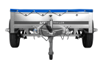 PKW Anhänger auf Blattfedern 200×125 UNITRAILER GARDEN 201/R KIPP mit H-0 Rahmen und blauer Plane-Neu – Bild 6