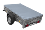 PKW-Anhänger auf Blattfedern 200×125 UNITRAILER GARDEN 201/R KIPP mit H-0 Rahmen und grauer Plane-Neu – Bild 6