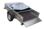 PKW-Anhänger auf Blattfedern 200×125 UNITRAILER GARDEN 201/R KIPP mit H-0 Rahmen und grauer Plane-Neu – Bild 7