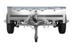 PKW-Anhänger auf Blattfedern 200×125 UNITRAILER GARDEN 201/R KIPP mit H-0 Rahmen und grauer Plane-Neu – Bild 11
