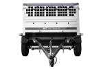 PKW-Anhänger auf Federn 200×125 UNITRAILER GARDEN 201/R KIPP mit Gitterwänden, H-0-Rahmen und grauer Plane-Neu – Bild 11