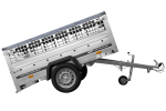 PKW-Anhänger auf Federn 200×125 UNITRAILER GARDEN 201/R KIPP mit Gitterwänden, H-0-Rahmen und grauer Plane-Neu – Bild 12