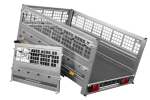 PKW-Anhänger auf Federn 200×125 UNITRAILER GARDEN 201/R KIPP mit Gitterwänden, H-0-Rahmen und grauer Plane-Neu – Bild 14