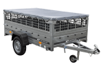 Pkw-Anhänger GARDEN TRAILER 230 KIPP mit Laubgitteraufsatz, Stützrad, Flachplane und Planenträgern-Neu – Bild 12