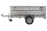 Pkw-Anhänger GARDEN TRAILER 230 KIPP mit Laubgitteraufsatz, Stützrad, Flachplane und Planenträgern-Neu – Bild 3