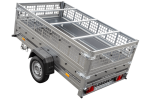 Pkw-Anhänger GARDEN TRAILER 230 KIPP mit Laubgitteraufsatz, Stützrad, Flachplane und Planenträgern-Neu – Bild 7