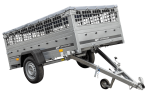 Pkw-Anhänger GARDEN TRAILER 230 KIPP mit Laubgitteraufsatz, Stützrad, Flachplane und Planenträgern-Neu