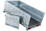 Pkw Anhänger Kipper 230×125 Garden Trailer 230 KIPP Unitrailer 750 kg mit Stützrad und zusätzlichen Bordwänden-Neu – Bild 8