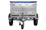 Pkw Anhänger Neu GARDEN TRAILER 150 KIPP mit zusätzlichen Bordwänden, Stützrad und blauer Flachplane-Neu – Bild 6