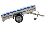 Pkw-Kippanhänger Garden Trailer 230 KIPP [230 cm x 125 cm] mit Flachplane, Stützrad und Planenträger-Neu – Bild 3