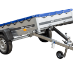 Pkw-Kippanhänger Garden Trailer 230 KIPP [230 cm x 125 cm] mit Flachplane, Stützrad und Planenträger-Neu