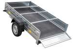 Pkw-Kippanhänger Garden Trailer 230 KIPP [230 cm x 125 cm] mit Flachplane, Stützrad und Planenträger-Neu – Bild 10