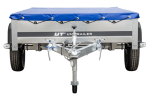 Pkw-Kippanhänger Garden Trailer 230 KIPP [230 cm x 125 cm] mit Flachplane, Stützrad und Planenträger-Neu – Bild 12