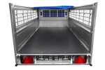 Pkw Planenanhänger GARDEN TRAILER 200 KIPP mit Laubgitteraufsatz, Stützrad, Flachplane und Planenträger-Neu – Bild 13