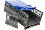 Pkw Transport Anhänger 230×125 Garden Trailer 230 KIPP mit Laubgitteraufsatz, blauer Flachplane, Planenträgern und Stützrad-Neu – Bild 11