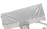 Leichter Anhänger auf Blattfedern 264×125 UNITRAILER FORCE 264/R KIPP mit BIS-Seitenwänden, H-800-Rahmen und grauer Plane-Neu – Bild 15