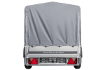 Tieflader Pkw Anhänger Garden Trailer 200 KIPP 200×106 cm 750 kg [mit Hochspriegel, Hochplane und Stützrad]-Neu – Bild 4