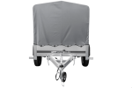 Tieflader Pkw Anhänger Garden Trailer 200 KIPP 200×106 cm 750 kg [mit Hochspriegel, Hochplane und Stützrad]-Neu – Bild 5