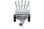 Tieflader Pkw Anhänger Garden Trailer 200 KIPP 200×106 cm 750 kg [mit Hochspriegel, Hochplane und Stützrad]-Neu – Bild 9