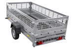 Trailer Anhänger GARDEN TRAILER 264 KIPP mit Gitteraufsatz und Stützrad-Neu – Bild 4
