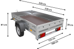 Transport Anhänger 230×125 Garden Trailer 230 KIPP Unitrailer 750 kg-Neu – Bild 12
