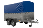 UNITRAILER GARDEN TRAILER 264/2 KIPP Doppelachsanhänger mit Stützrad, zusätzlichen Bordwänden, Spriegel und hoher Plane-Neu – Bild 6