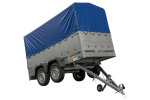 UNITRAILER GARDEN TRAILER 264/2 KIPP Doppelachsanhänger mit Stützrad, zusätzlichen Bordwänden, Spriegel und hoher Plane-Neu