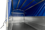 UNITRAILER GARDEN TRAILER 264/2 KIPP Doppelachsanhänger mit Stützrad, zusätzlichen Bordwänden, Spriegel und hoher Plane-Neu – Bild 13