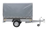 Ungebremster Anhänger 230×125 UNITRAILER FORCE 230 KIPP mit H-1100 Rahmen und grauer Hochplane-Neu – Bild 7