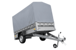 Ungebremster Anhänger 230×125 UNITRAILER FORCE 230 KIPP mit H-1100 Rahmen und grauer Hochplane-Neu