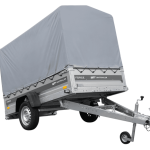 Ungebremster Anhänger 230×125 UNITRAILER FORCE 230 KIPP mit H-1100 Rahmen und grauer Hochplane-Neu