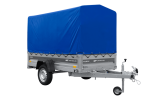 Ungebremster Anhänger 230×125 UNITRAILER FORCE 230 KIPP mit H-1100 Spriegel und blauer Hochplane-Neu – Bild 5