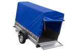 Ungebremster Anhänger 230×125 UNITRAILER FORCE 230 KIPP mit H-1100 Spriegel und blauer Hochplane-Neu – Bild 11