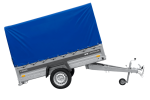 Ungebremster Anhänger 230×125 UNITRAILER FORCE 230 KIPP mit H-1100 Spriegel und blauer Hochplane-Neu – Bild 10