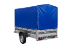 Ungebremster Anhänger 230×125 UNITRAILER FORCE 230 KIPP mit H-1100 Spriegel und blauer Hochplane-Neu – Bild 3