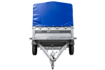 Ungebremster Anhänger 264×125 UNITRAILER FORCE 264 KIPP mit H-800 Spriegel und blauer Hochplane-Neu – Bild 6