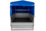 Ungebremster Anhänger 264×125 UNITRAILER FORCE 264 KIPP mit H-800 Spriegel und blauer Hochplane-Neu – Bild 12